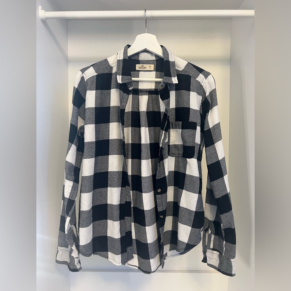 |Hollister Black and White Flannel|